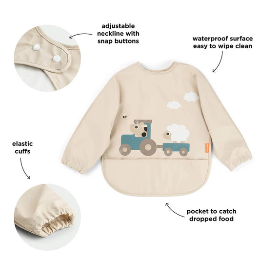 Babero Impermeable con Bolsillo Tiny Farm