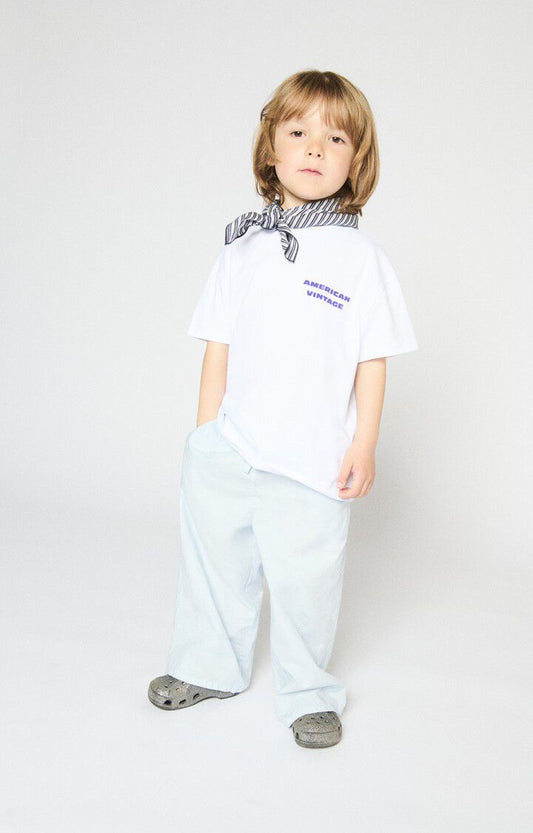 CAMISETA FIZVALLEY  PARA NIÑOS BLANCO