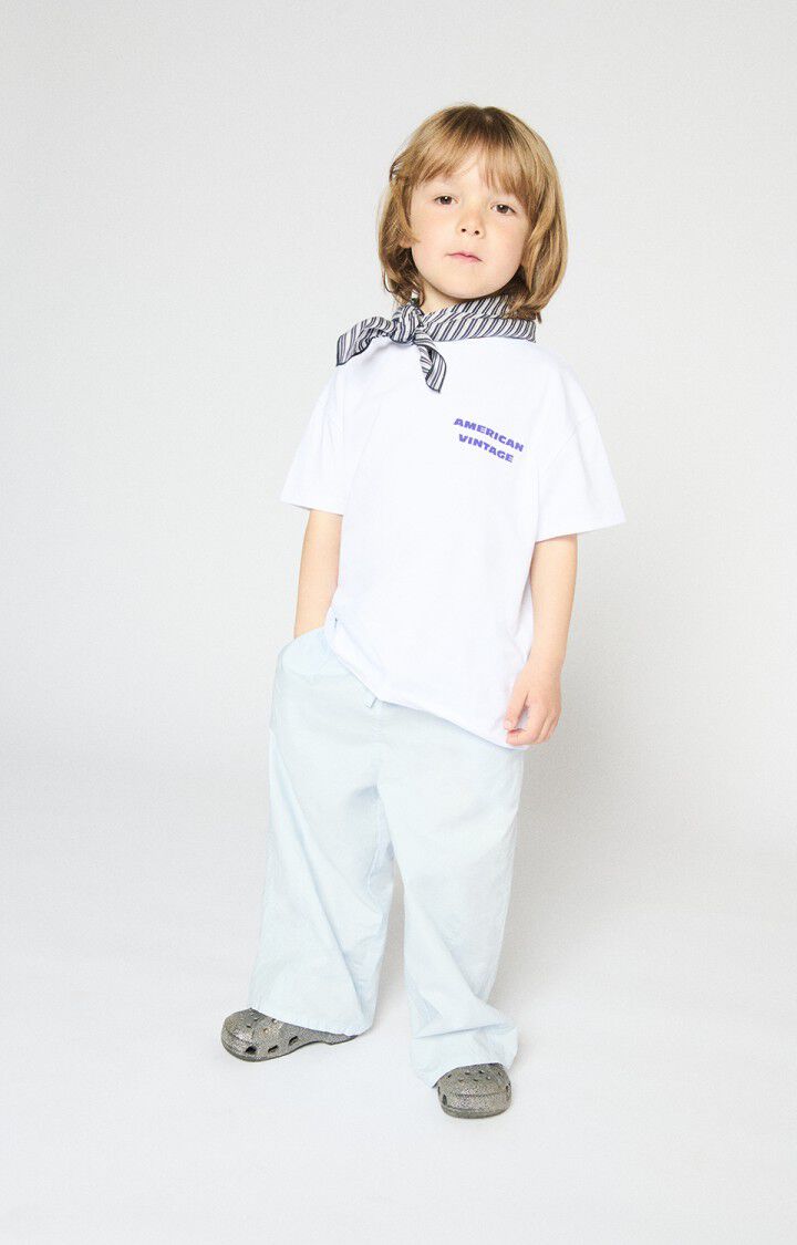 CAMISETA FIZVALLEY  PARA NIÑOS BLANCO