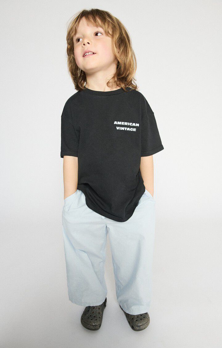 CAMISETA FIZVALLEY  PARA NIÑOS NOIR