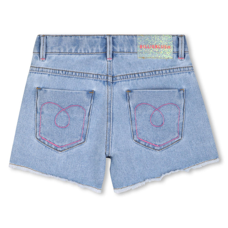 Short vaquero con brillos
