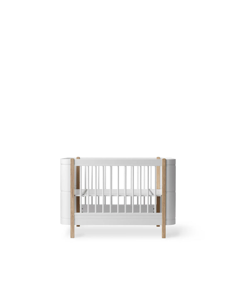 CUNA WOOD  MINI+ COT BED EXL. JUNIOR KIT | WHITE /OAK