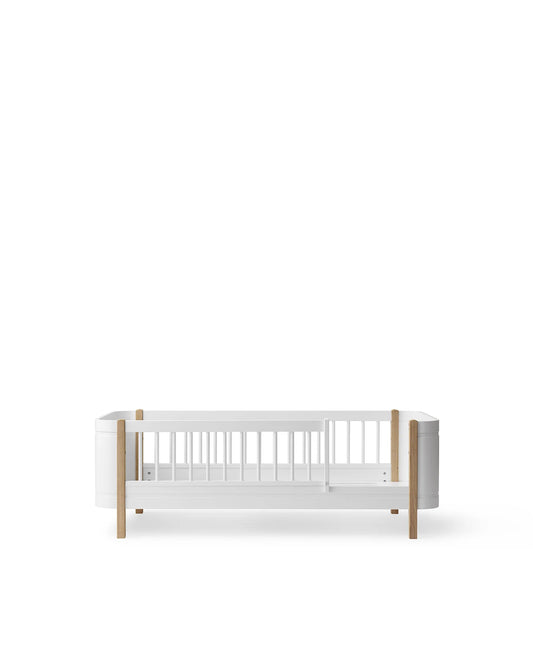 WOOD MINI + JUNIOR BED WHITE/OAK