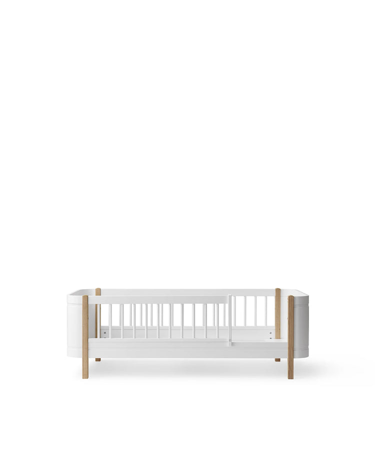WOOD MINI + JUNIOR BED WHITE/OAK