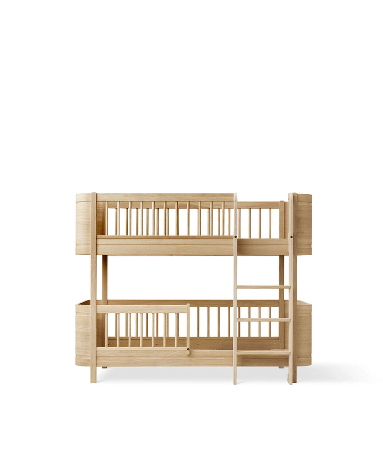 WOOD MINI + LOW BUNK BED, OAK