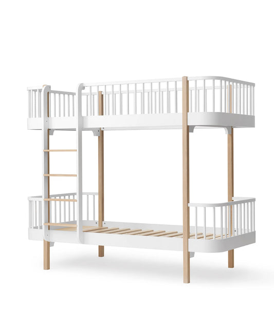 WOOD ORIGINAL BUNK BED, WHITE/OAK