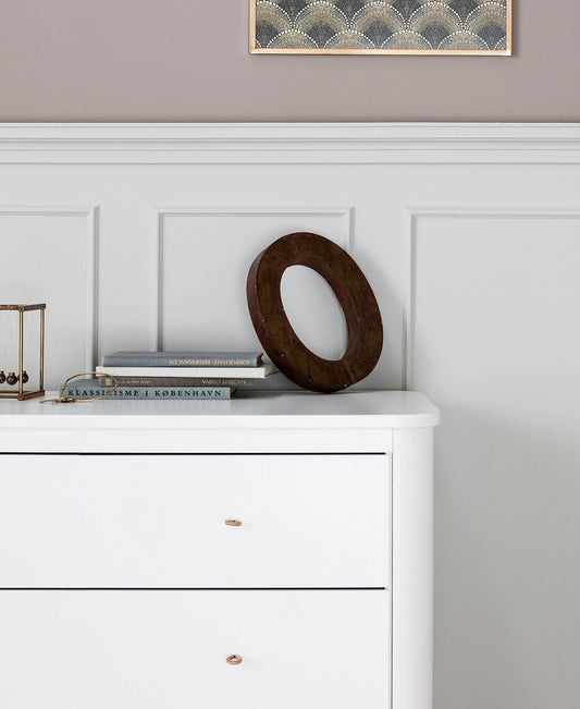 WOOD DRESSER 3 DRAWES, WHITE