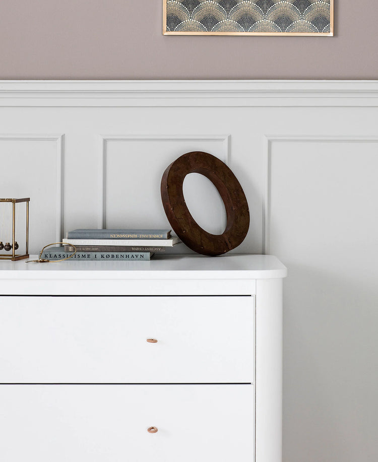 WOOD DRESSER 3 DRAWES, WHITE