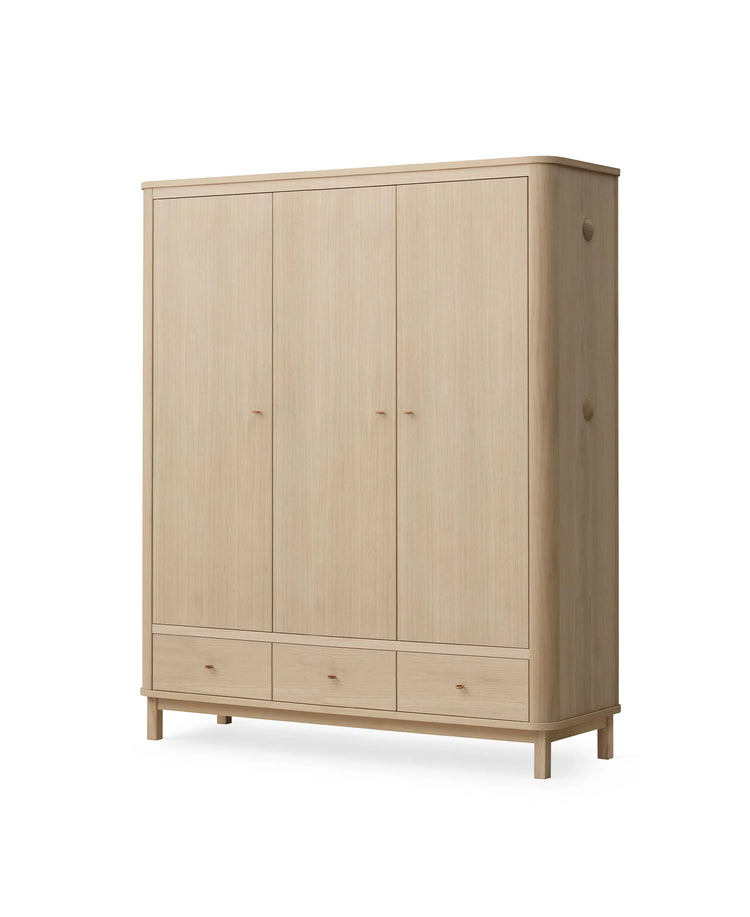 WOOD WARDROBES 3 DOORS, OAK