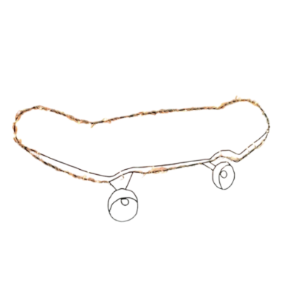 Lámpara de Pared Skateboard color negro