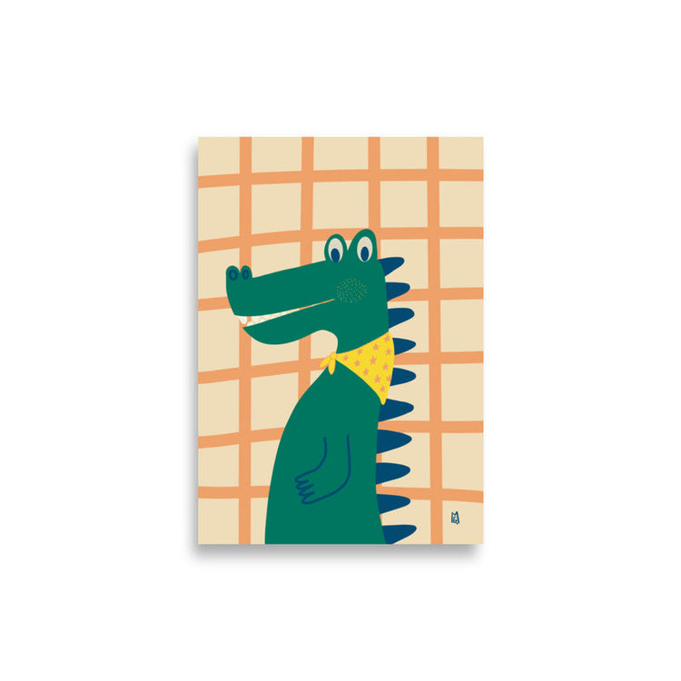 Lámina Decorativa Cocodrilo por Margaux Levaufre