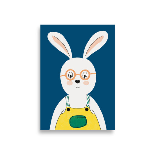 Lámina Decorativa Mi Amigo Conejo por Margaux Levaufre