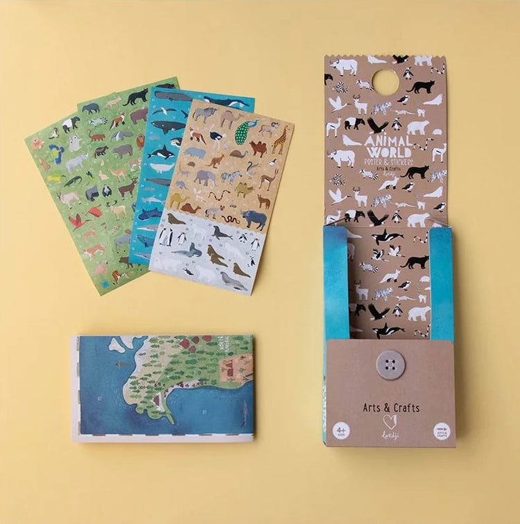 POSTER Y PEGATINAS - Animales del Mundo