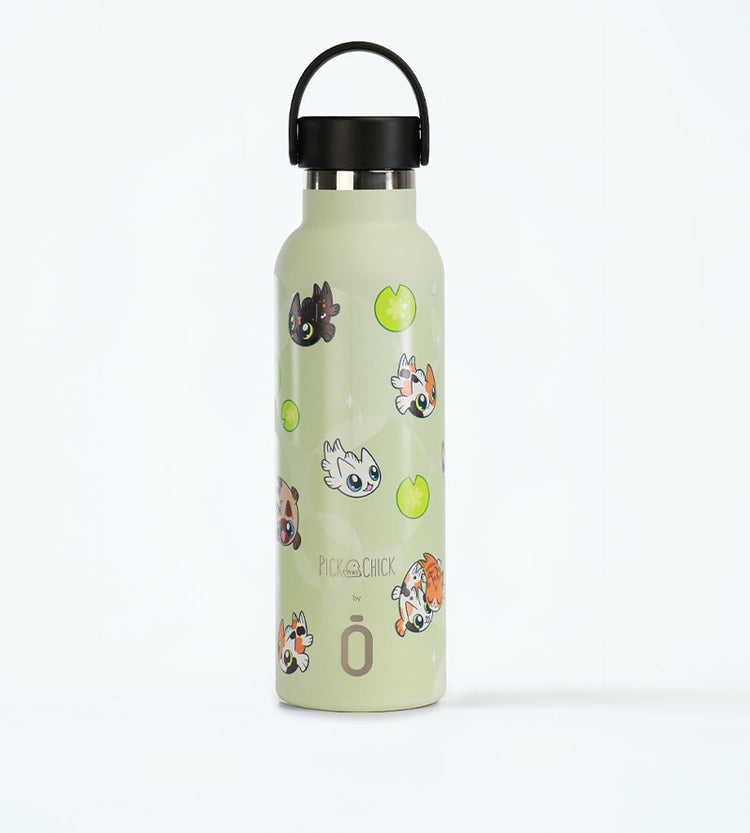 BOTELLA TÉRMICA CON INTERIOR CERÁMICO KAWAII CATS- RUNBOTT