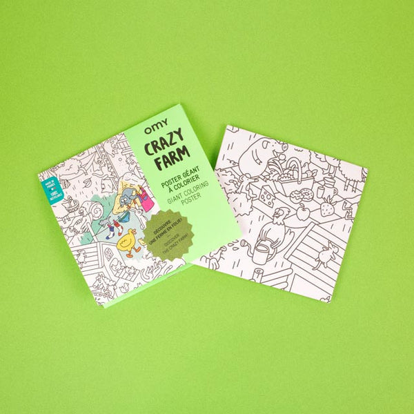 POSTER PARA COLOREAR - CRAZY FARM
