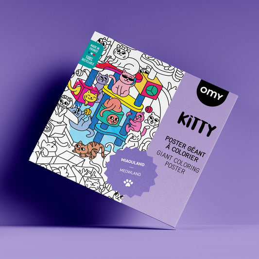 POSTER KITTY  PARA COLOREAR