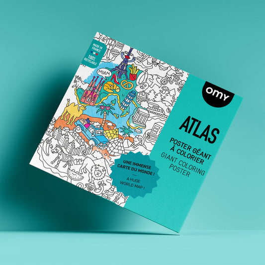 POSTER ATLAS PARA COLOREAR