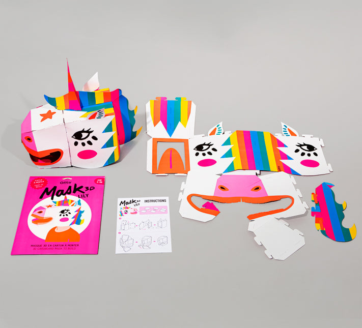 Máscara 3D Unicornio