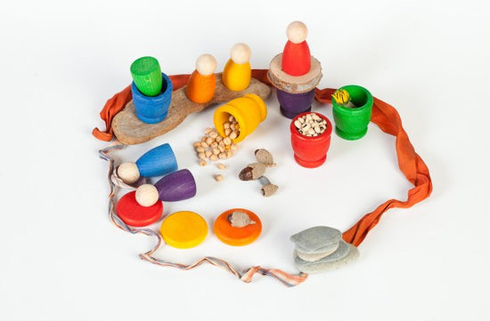 Nins® Mates y monedas de Madera Ecológica Grapat