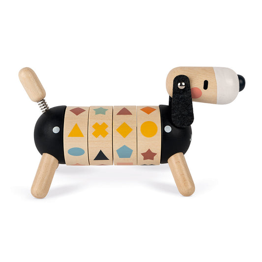 PERRITO DE MADERA - COLORES Y FORMAS